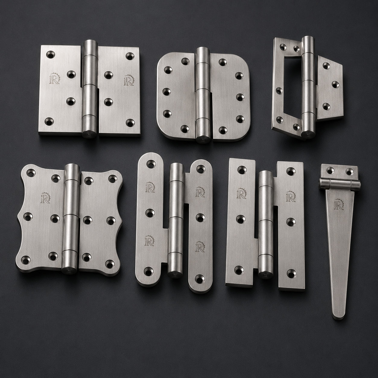 Door hinges and tower bolts for construction hardware supply