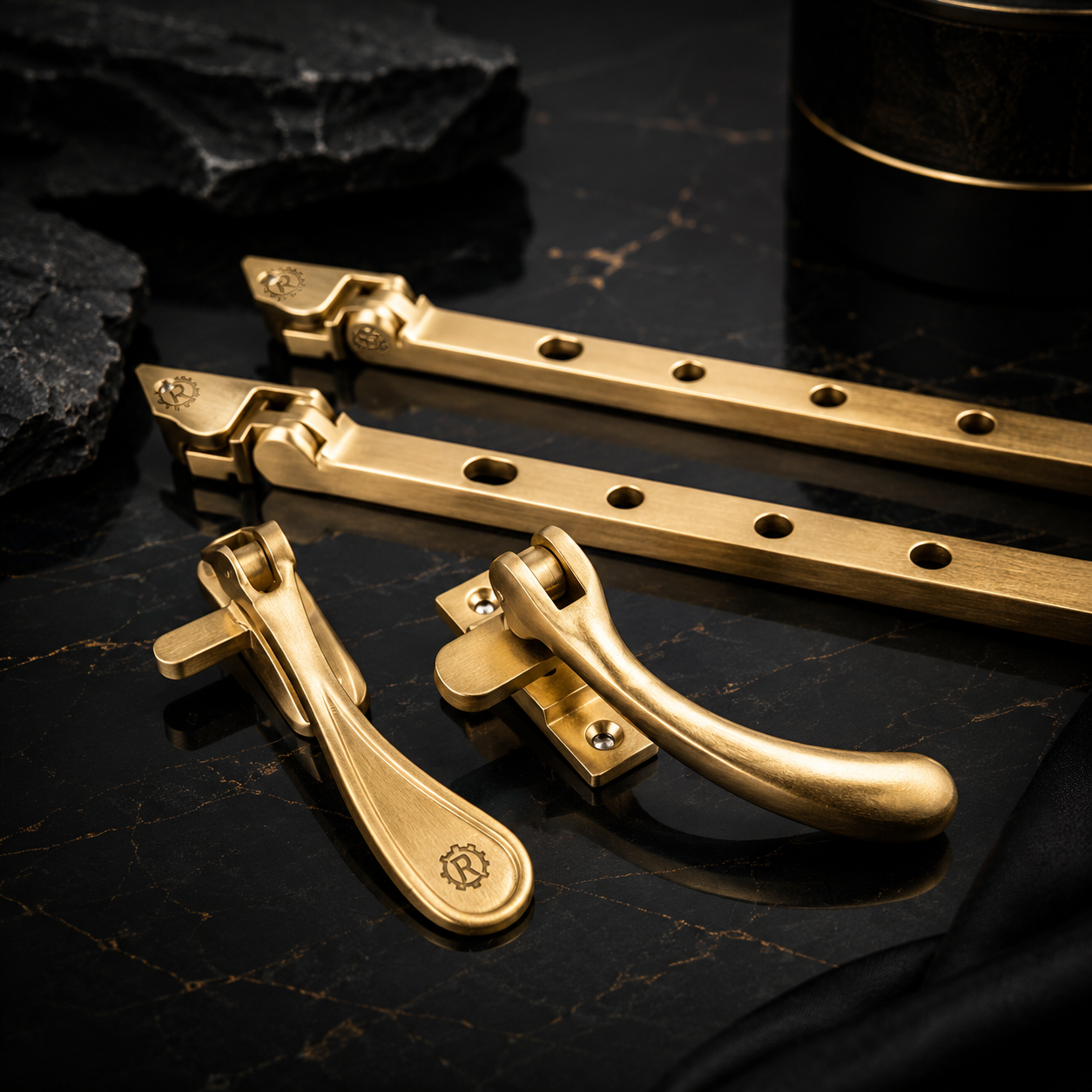 Window fittings for smooth installation and operation