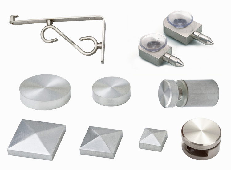 Glass door fittings for commercial interiors