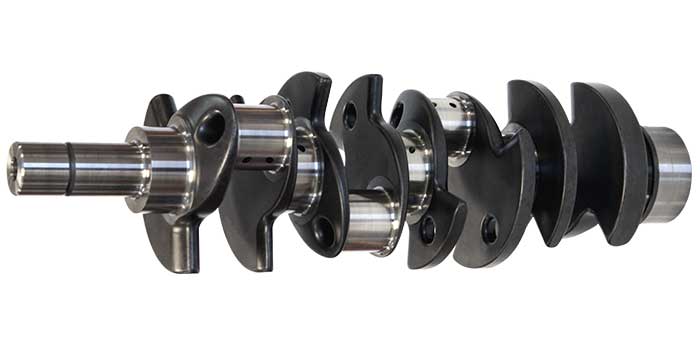 Engine and powertrain parts including automotive crankshaft for passenger and commercial vehicles