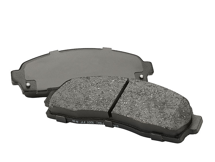 Brake system parts including automotive brake pads for passenger vehicles