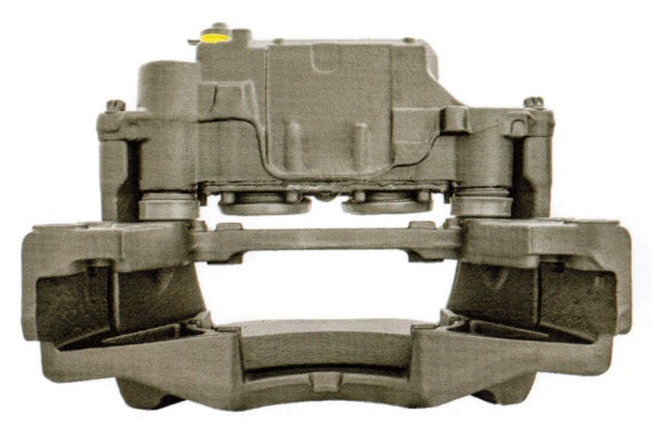 Front brake caliper for passenger and commercial vehicles