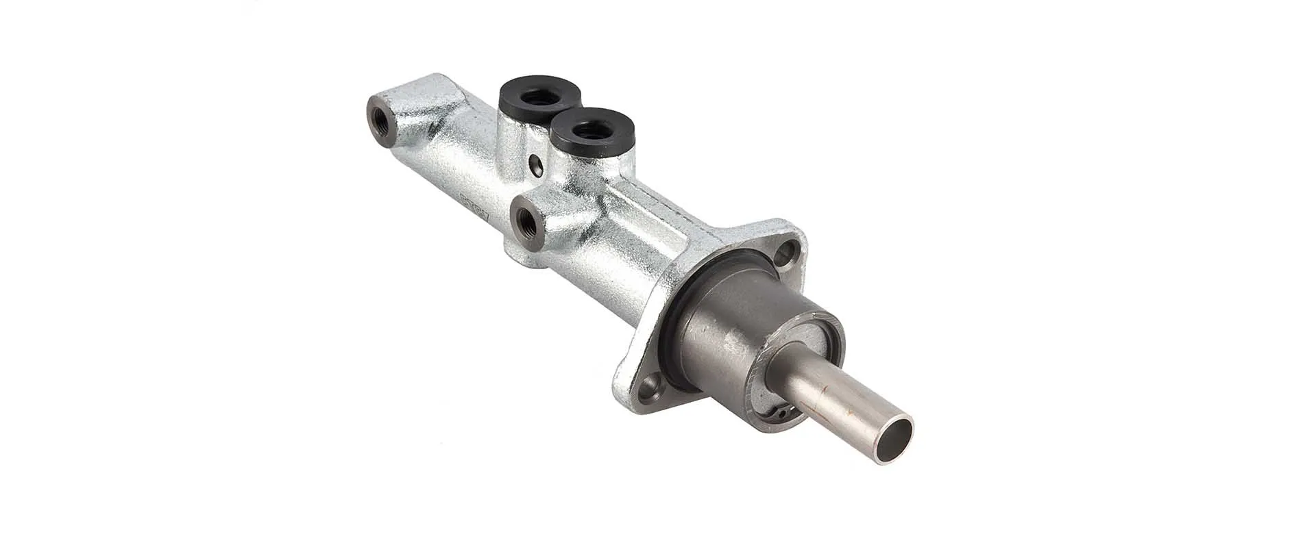 Hydraulic brake master cylinder with fluid reservoir