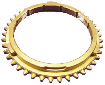 Brass synchronizer ring for passenger vehicle transmission