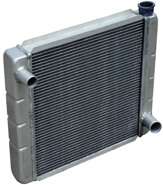 Aluminium automotive radiator for engine cooling systems