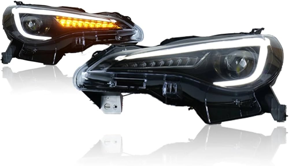 Vehicle-specific left and right headlight assemblies
