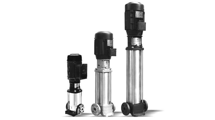 Vertical multistage pump for pressure boosting and process applications