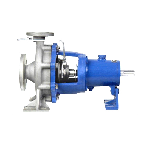 Non-metallic chemical transfer pump for aggressive fluids
