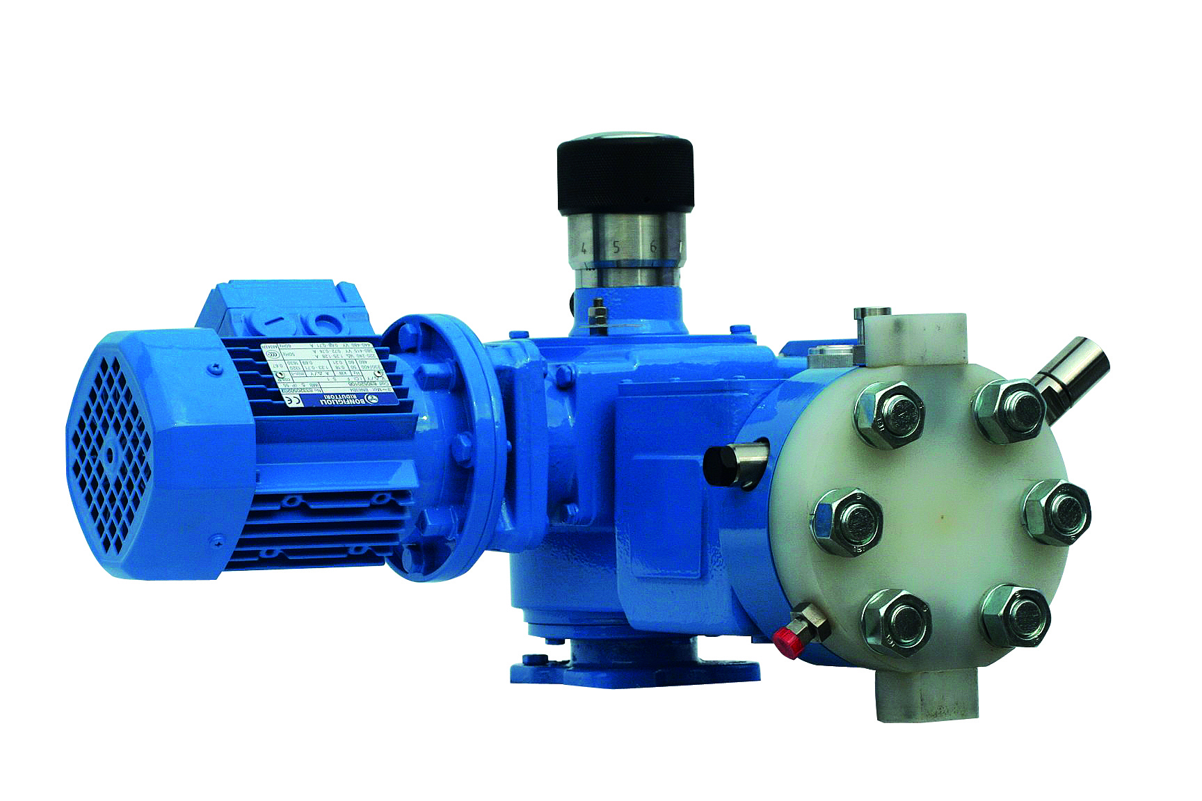 Industrial diaphragm pump for chemicals sludge and viscous liquids