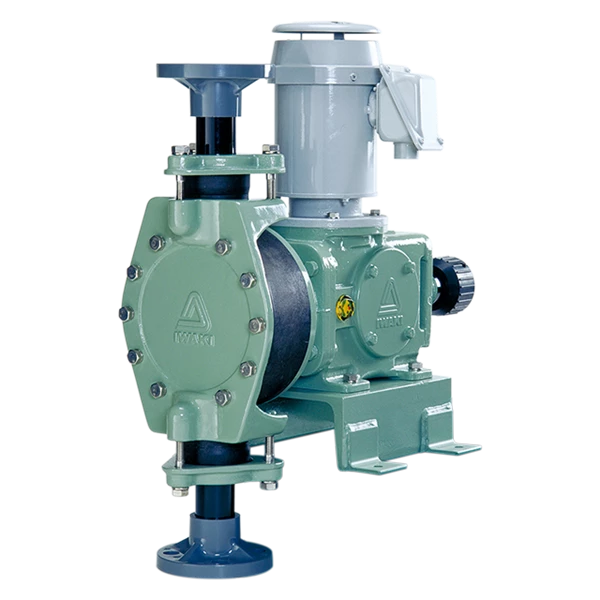 Electronic metering pump for water treatment systems