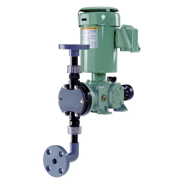 Chemical dosing pump with adjustable flow control