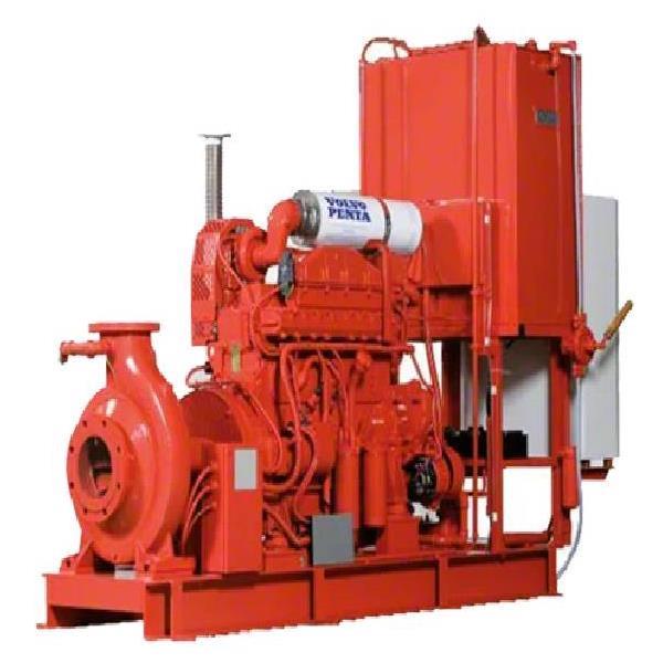 Diesel engine driven fire fighting water pump