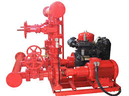 Electric motor driven fire pump for commercial buildings
