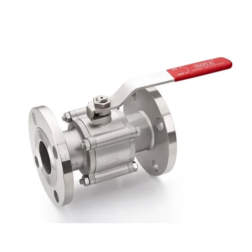 Threaded stainless steel ball valve for industrial fluid systems