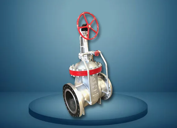Cast steel gate valve for high-pressure industrial applications