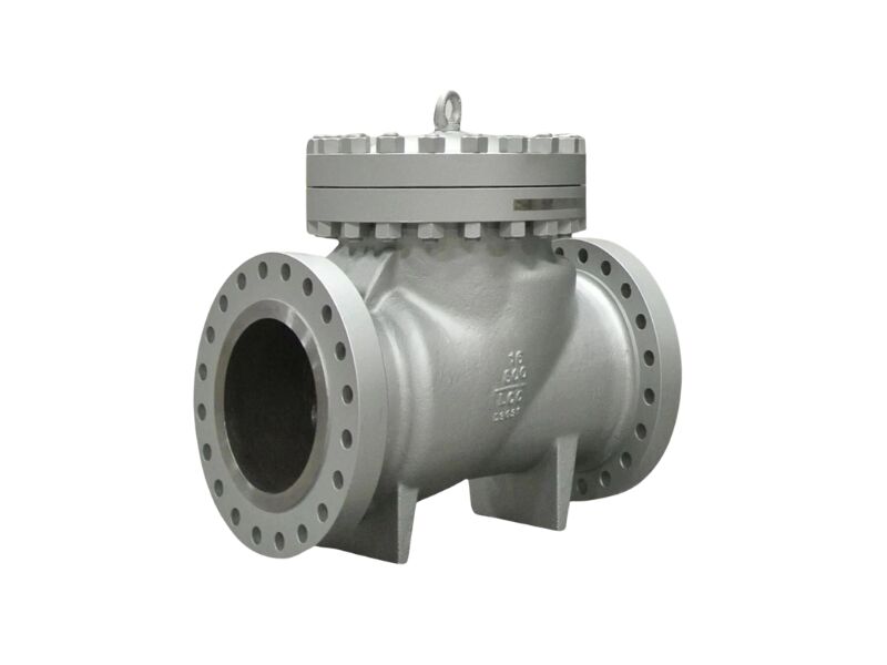Industrial swing check valve for preventing pipeline backflow