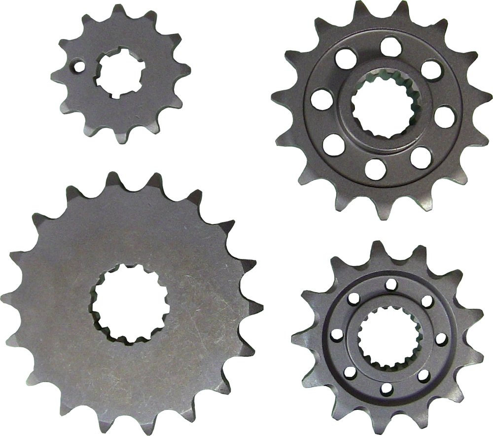 Custom steel sprocket with machined teeth and keyed bore