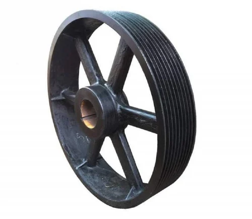 Taper-lock pulley with removable bush for shaft mounting