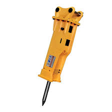 Hydraulic rock breaker attachment for mining and excavation equipment