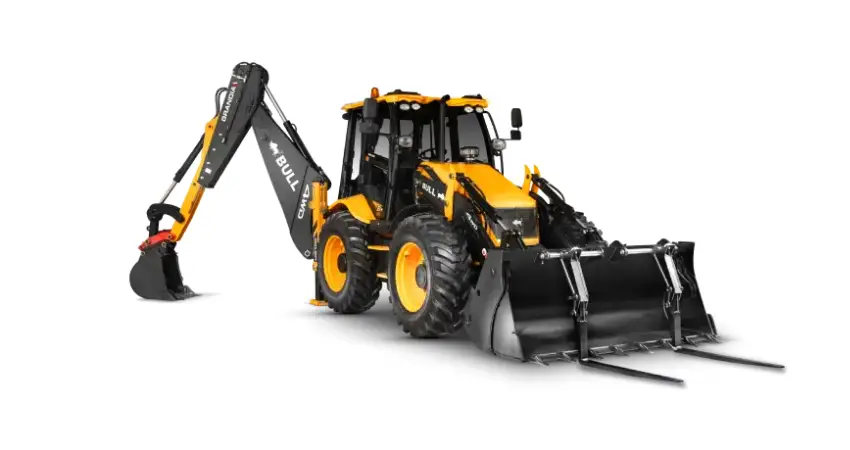 Backhoe loader for excavation loading and construction work