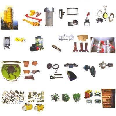 Concrete batching plant mixer and replacement components