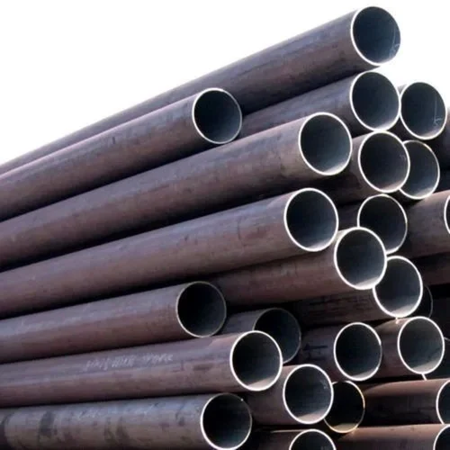 Black mild steel pipes with plain ends for industrial fabrication