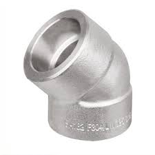Industrial 90-degree pipe elbow for directional piping connections