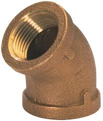 Industrial 45-degree pipe elbow for piping and flow systems