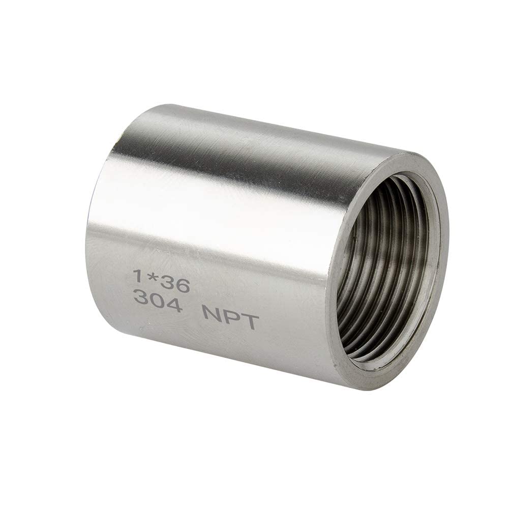 Steel socket coupling for plumbing and process pipe systems