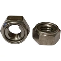 Hex nuts and lock nuts in different sizes materials and grades
