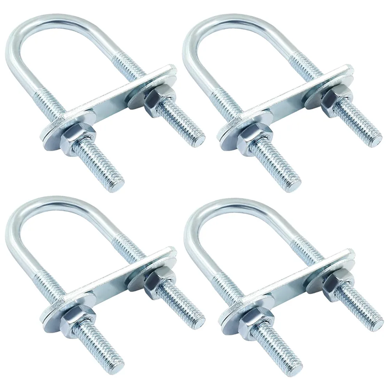 Industrial U-bolts for securing pipes and cylindrical components