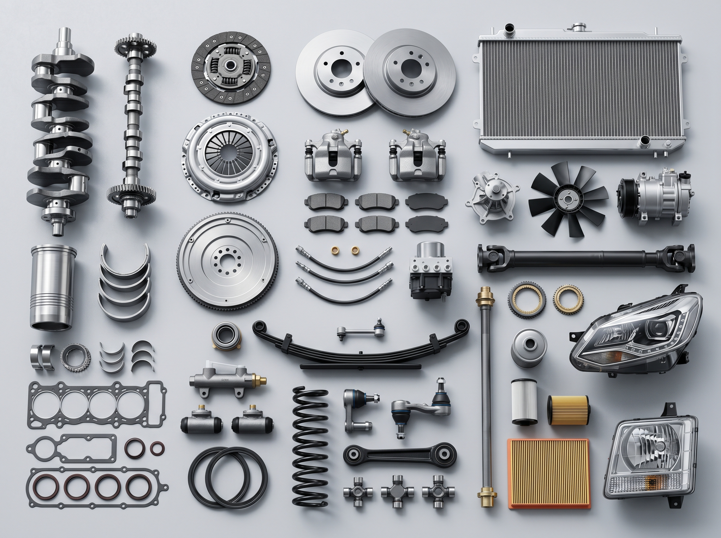 Automotive spare parts for passenger and commercial vehicles export