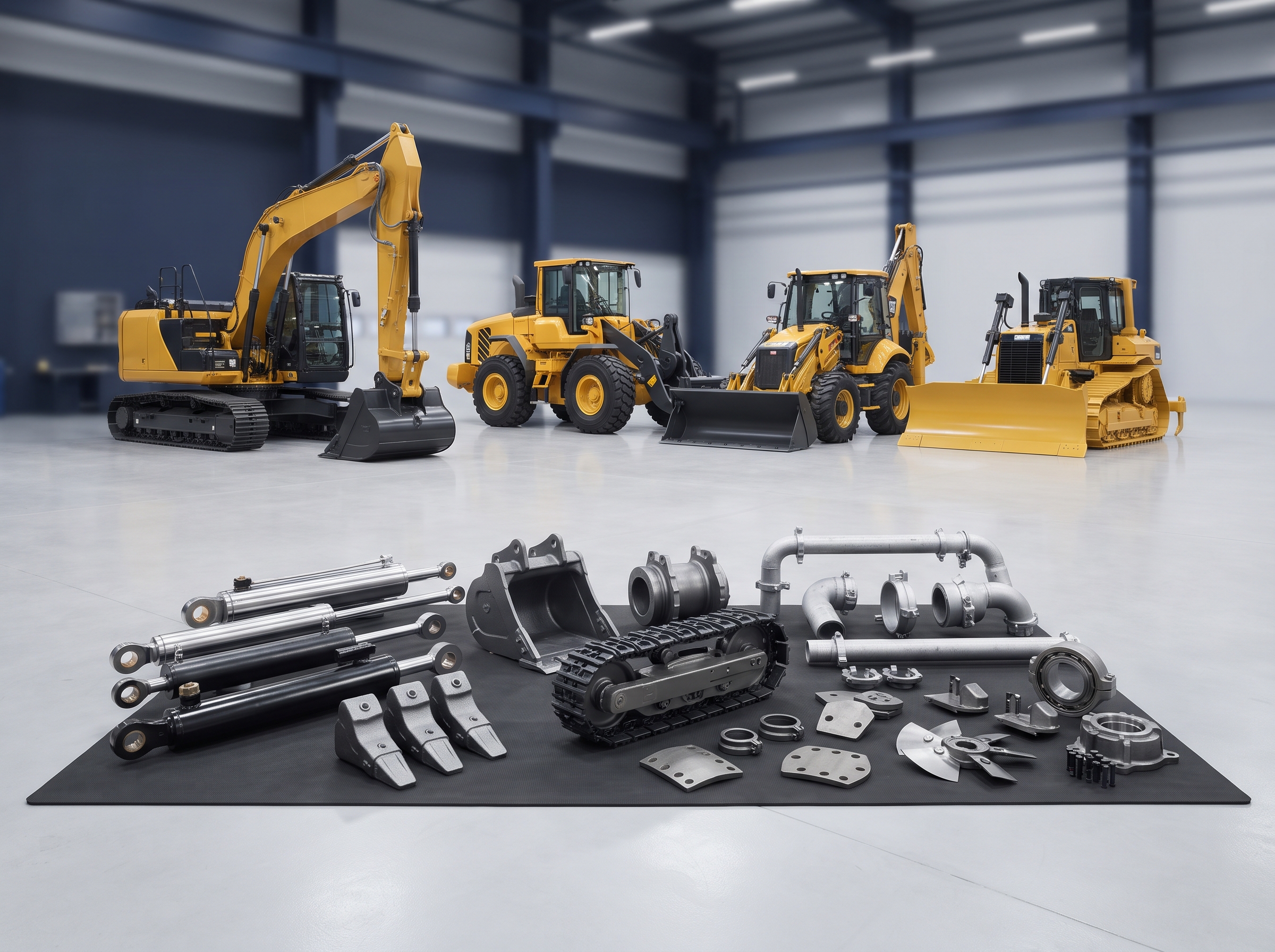 Earthmoving equipment and replacement spares for export supply